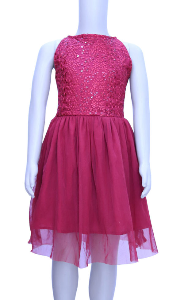 Maroon Sequin Dress